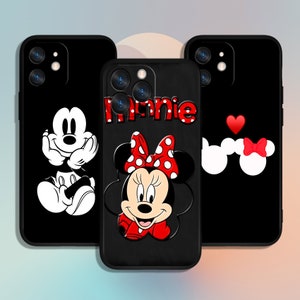Custodia per telefono Mickey Minnie Cartoon per iPhone 11 12 13 14 15 XS XR Pro Max / per Samsung Galaxy S10 S21 S22 S23 FE S24 Note Ultra 4G 5G A55