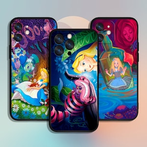 Etui na telefon Alicja w Krainie Czarów Art dla iPhone 11 12 13 14 15 XS XR Pro Max / dla Samsung Galaxy S10 S21 S22 S23 FE S24 Note Ultra 4G 5G A55