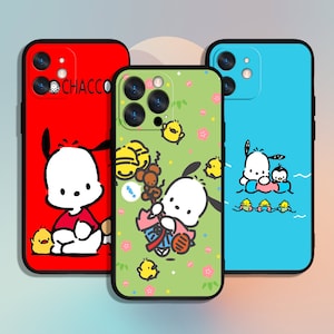 Pochacco Art dessin animé chien téléphone étui pour iphone 11 12 13 14 15 XS XR Pro Max/pour Samsung Galaxy S10 S21 S22 S23 FE S24 Note Ultra 4G 5G A55