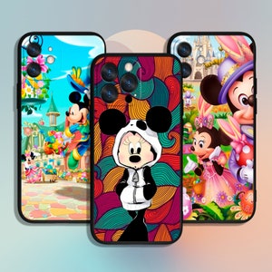 Custodia per telefono Mickey Minnie Cartoon per iPhone 11 12 13 14 15 XS XR Pro Max / per Samsung Galaxy S10 S21 S22 S23 FE S24 Note Ultra 4G 5G A55
