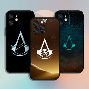 Funda con diseño de los Assassins para iPhone 11, 12, 13, 14, 15, XS, XR Pro Max y Samsung Galaxy S10, S21, S22, S23, FE, S24, Note Ultra 4G, 5G y A55