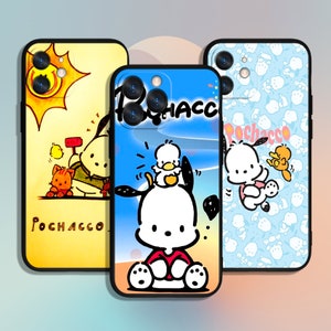 Pochacco Art Cartoon Dog Phone Case for iPhone 11 12 13 14 15 XS XR Pro Max / for Samsung Galaxy S10 S21 S22 S23 FE S24 Note Ultra 4G 5G A55