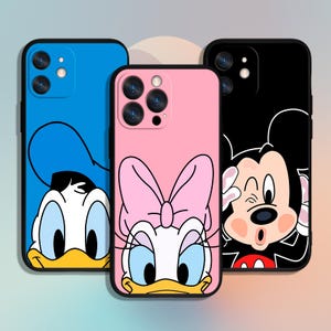 Custodia per telefono Mickey Minnie Cartoon per iPhone 11 12 13 14 15 16 XS XR Pro Max / per Samsung Galaxy S24 FE S25 Note Ultra A55 A15 A16
