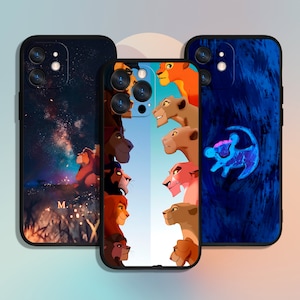The Lion King Simba Art Phone Case for iPhone 11 12 13 14 15 XS XR Pro Max / for Samsung Galaxy S10 S21 S22 S23 FE S24 Note Ultra 4G 5G A55