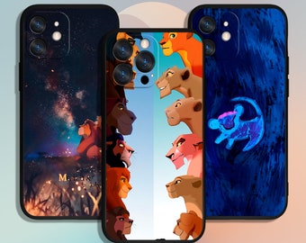The Lion King Simba Art Phone Case for iPhone 11 12 13 14 15 XS XR Pro Max / for Samsung Galaxy S10 S21 S22 S23 FE S24 Note Ultra 4G 5G A55