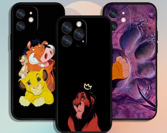 The Lion King Simba Art Phone Case for iPhone 11 12 13 14 15 XS XR Pro Max / for Samsung Galaxy S10 S21 S22 S23 FE S24 Note Ultra 4G 5G A55