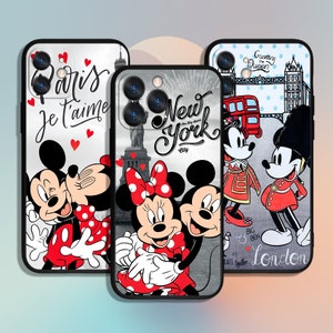 Custodia per telefono Mickey Minnie Cartoon per iPhone 11 12 13 14 15 XS XR Pro Max / per Samsung Galaxy S10 S21 S22 S23 FE S24 Note Ultra 4G 5G A55