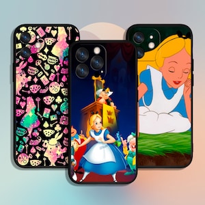 Etui na telefon Alicja w Krainie Czarów Art dla iPhone 11 12 13 14 15 XS XR Pro Max / dla Samsung Galaxy S10 S21 S22 S23 FE S24 Note Ultra 4G 5G A55