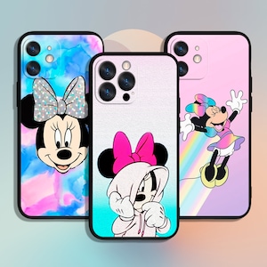 Custodia per telefono Mickey Minnie Cartoon per iPhone 11 12 13 14 15 XS XR Pro Max / per Samsung Galaxy S10 S21 S22 S23 FE S24 Note Ultra 4G 5G A55
