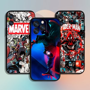 Avengers Cartoon Held Art Handyhülle für iPhone 11 12 13 14 15 XS XR Pro Max / Samsung Galaxy S10 S21 S22 S23 FE S24 Note Ultra 4G 5G A55