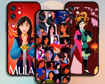Mulan Cool Cartoon Art Phone Case for iPhone 11 12 13 14 15 XS XR Pro Max / for Samsung Galaxy S10 S21 S22 S23 FE S24 Note Ultra 4G 5G A55