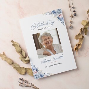 Funeral Programs Template Obituary Template for Funeral Memorial Program Womens Funeral Program Announcement Editable Printable Funeral