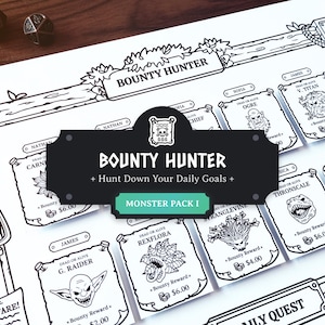 ADHD Responsibility Chart Game Monster Pack I: A DND-Inspired Way To Tackle Different Responsibilities - To-Do Cards Expansion Pack