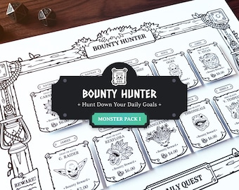 Juego de tabla de responsabilidades para el TDAH Monster Pack I: Una forma inspirada en DND de abordar diferentes responsabilidades - Paquete de expansión de tarjetas de tareas