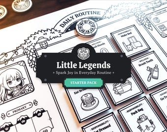 Tabla de rutina diaria para niños con TDAH (paquete de inicio): Una forma inspirada en el método DND para que los niños registren y desarrollen buenos hábitos (editable)