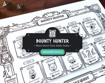 Juego de tabla de responsabilidades para el TDAH Monster Pack II: Una forma inspirada en DND de abordar diferentes responsabilidades - Paquete de expansión de tarjetas de tareas