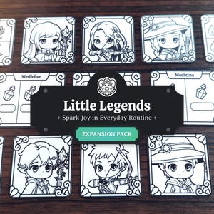 ADHD Daily Routine Chart For Kids Expansion Pack: Additional Avatar and Reminder Cards - Editable