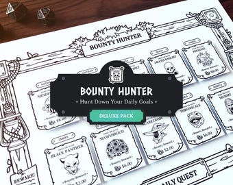 Paquete Deluxe del Juego de Tabla de Responsabilidades para el TDAH: Una forma inspirada en DND de abordar diferentes responsabilidades - Paquete de expansión de tarjetas de tareas