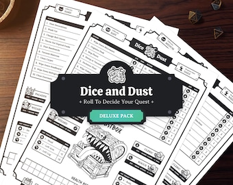 Paquete Deluxe del Juego de Limpieza TDAH D20: Un desafío de limpieza inspirado en DND para tus tareas diarias. Tira las tareas reinventado - Editable