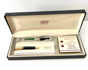 Cross Chrome Fountain Pen NEW in Box with Cartridges