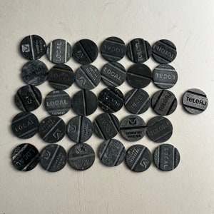 Vintage Brazil Telephone Tokens Lot of 31