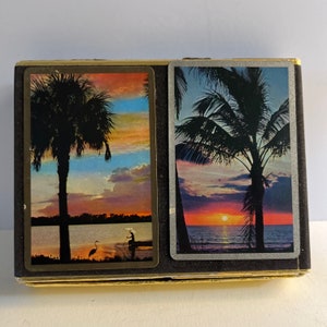 Vintage Playing Cards Tropical Island Set/2
