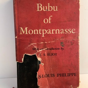 1951 Bubu of Montparnasse Charles-Louis Philippe Book