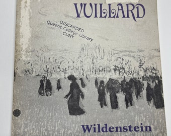 Edouard Vuillard 1964 Wildenstein Gallery Book