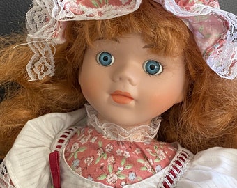 Elsa - Porcelain Clairvoyant Haunted Doll - Spirit Vessell - Happy 19th Century Girl -  Companion for Tarot Lovers - Hand Painted