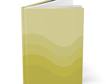 Yellow Simple Minimalist Hardcover Journal Matte