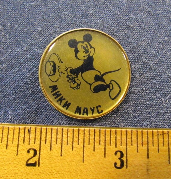 Very Rare and Early Russian Mickey Mouse Pin - image 2