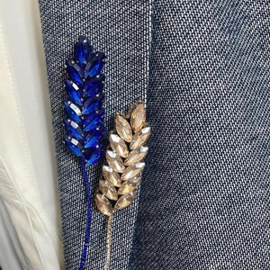 2 Spikelet brooch | Stylish decoration for clothes | Ukrainian decoration Handmade pin