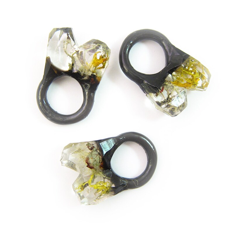 Terrarium Resin Ring, Size 6 US image 7