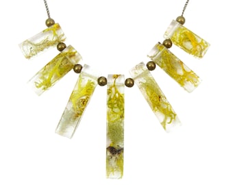 Moss Terrarium Statement Necklace