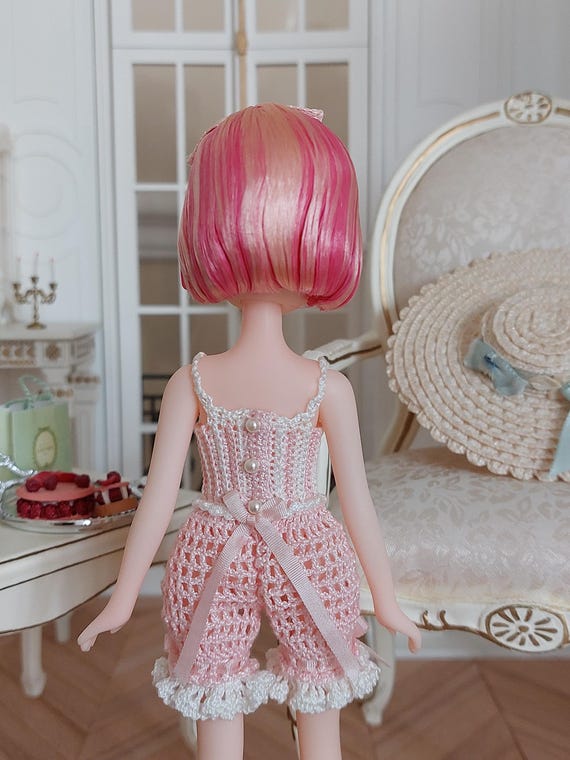 Crocheted Doll Outfit Pattern: Rompers for Jjorori Art Dreamer