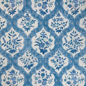 Brunschwig & Fils VENTOUX Wallpaper Sky / Blue- 1 Roll