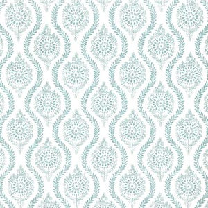 Brunschwig & Fils MARINDOL II Wallpaper Aqua - 1 Roll