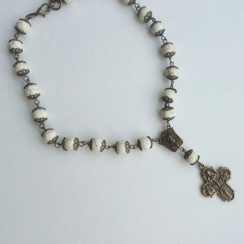 Beaded Dog Collar Rosary Necklace Small Pet Jewelry Dog Etsy