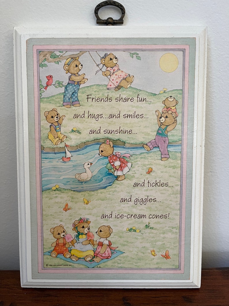 Vintage Little Girls Room Wall Plaque Etsy