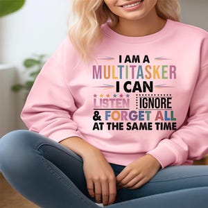 Eu sou multitarefa, posso ouvir, ignorar, esquecer tudo ao mesmo tempo Svg, design de sublimação, Svg retrô, design de camiseta, download instantâneo