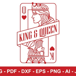 Rainha de Copas Svg, Carta de Baralho Fofa Svg Png, Download Digital, Presente Feminino, Clipart Feminista, Rainha e Rei Svg, Presente para Ela, Arquivo de Corte