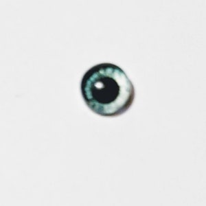 One pair of glass eyes with metal posts 6mm 12mm various colours Bild 8