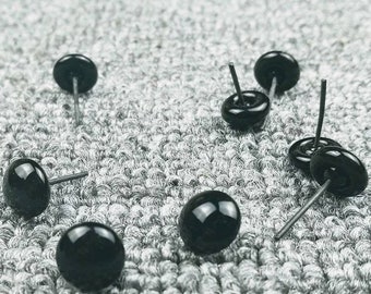 Various sizes black glass pin eyes perfect for needle felting, toy making, taxidermy