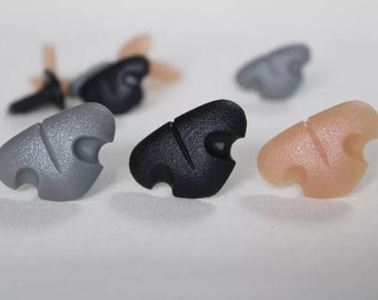 4 Plastic safety noses dog,bear other animal needle felting amgiurumi various size