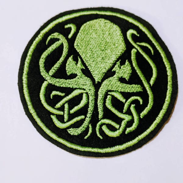 Cthulu embroidered patch