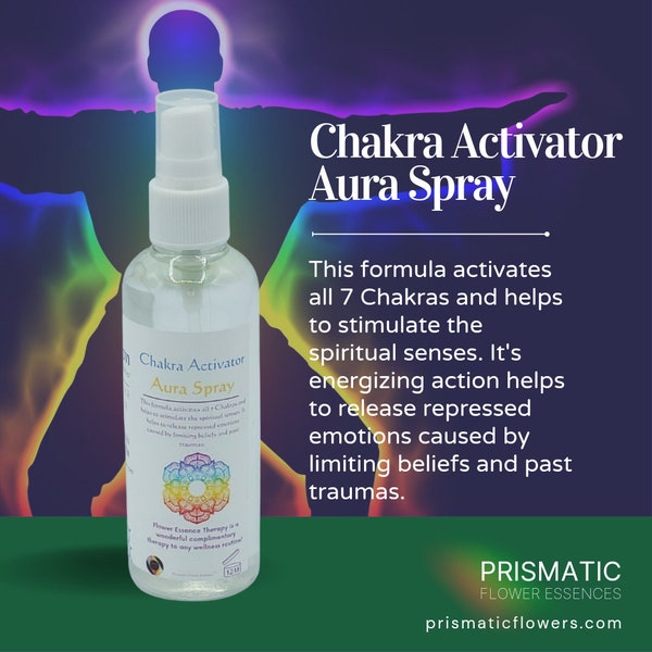 Chakra Activator Aura Spray | Smokeless Smudge Aura Spray | Spiritual Healing | Chakra Cleansing | Energy Healing | Reiki Healing