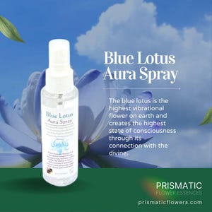 Blue Lotus Aura Spray: Spiritual Cleansing Mist, Chakra Balance