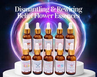 Ascension Healer Dismantling & Rewiring Beliefs Flower Essence Kit| Chakra Alignment | Vibrational Medicine | Spiritual Growth