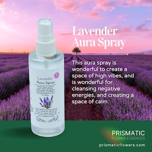 Handcrafted Lavender Aura Cleansing Spray | Energy Clearing Mist | Relaxation & Spiritual Protection | Aromatherapy Room Spray