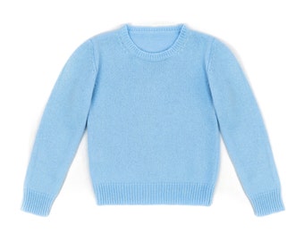 Cashmere Atlantic Soft Crew Neck Jumper handmade in Italy